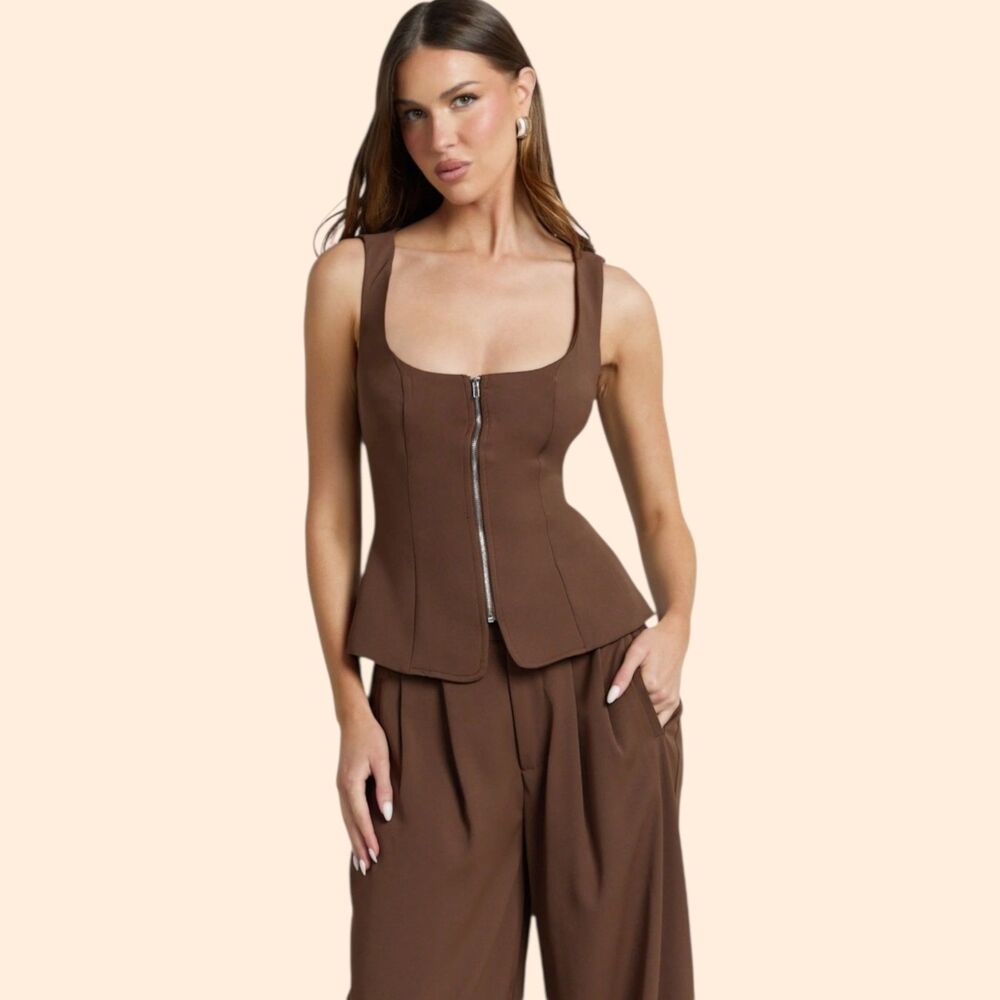 Showpo Zip Vest Top